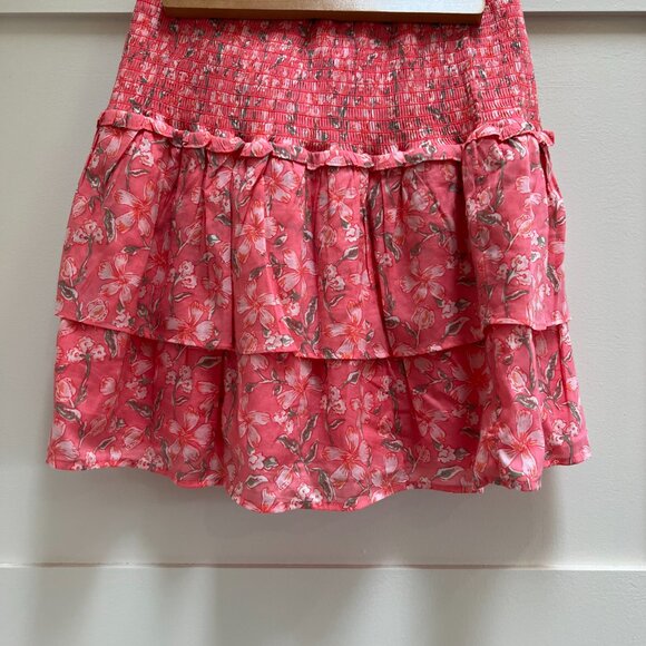 Vineyard Vines Oleander Floral Tiered Ruffle Skirt - Picture 2 of 7
